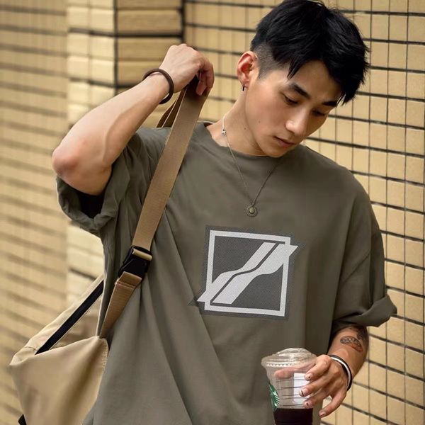 

t shirt summer men women t-shirts hip hop 2022, Black;brown