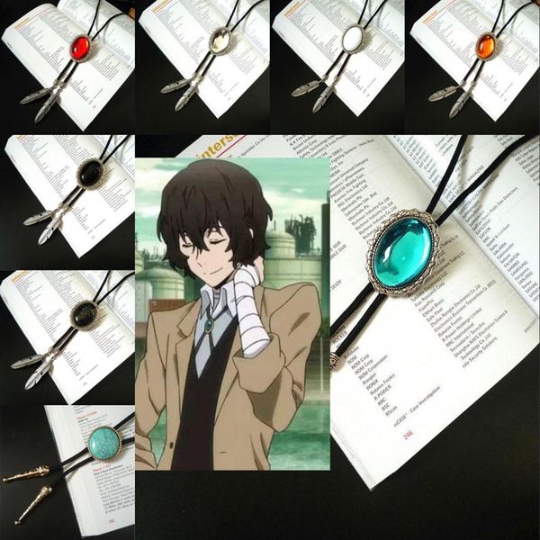 

anime bolo tie.bungo stray dogs.osamu dazai cosplay necklace bolo tie halloween cosplay necklace pendant christmas gift255c, Bronze;silver