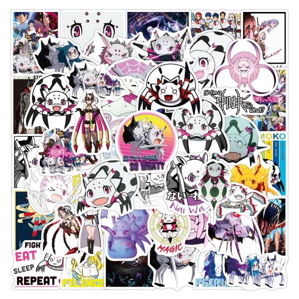 

50pcs anime stickers pack for notebook pencil phone case lable cars motorcycles guitar furniture kids toys decals waterproof