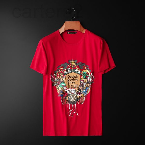 

men's t-shirts designer 2022 long term - men's short sleeve 2022 summer printed mercerized cotton short sleeve t tile 5wn72022, White;black