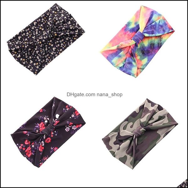 

headbands hair jewelry elastic cross-printing bouquet headband sport headwear accessory for men women opaska do wlosow drop delivery 2021 ju, Silver