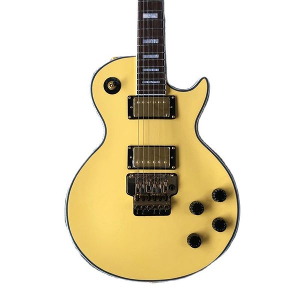 

2022 gold hardware electric guitar yellow color guitarra rosewood fingerboard mahogany wood body