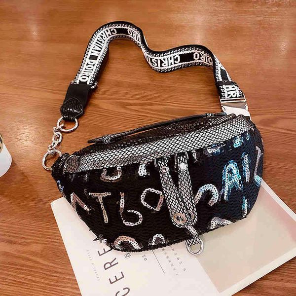 

fashion bag super sense women's waist foreign style versatile chest ch