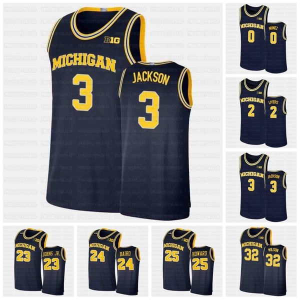 

nc202 michigan wolverines ncaa jersey 0 adrien nunez 1 hunter dickinson crawford livers jackson wade webber williams ii smith wagner, Black