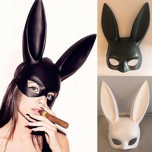 Halloween Women Halloween Sexy Bunny Mask Cosplay Ears Masks Barra de festas Niglub Costume Acessórios 220707