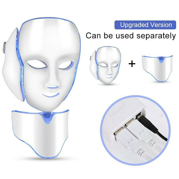 

electric 7 colors led facial mask face mask machine light therapy acne mask neck beauty led light treatment skin rejuvenation perfections