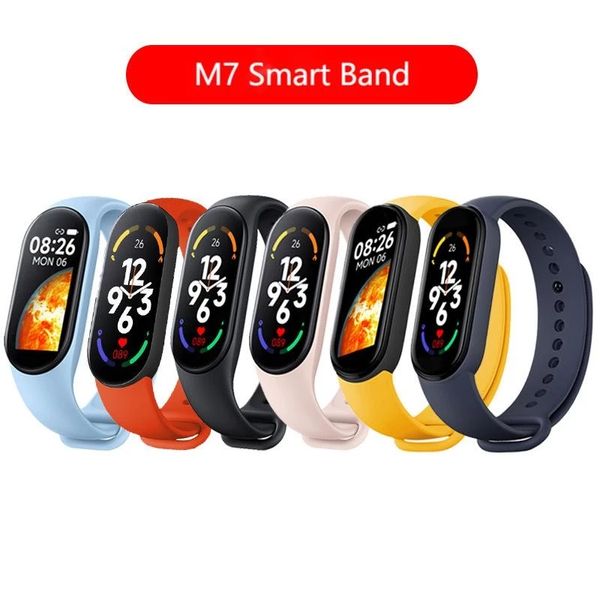 M7 braccialetti intelligenti IP67 Sport impermeabile Smart Watch Men Woman Pressure EmochEor Heart Freed Fitness Bracciale per Android iOS Migliore qualità