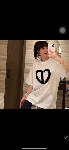 

women's t-shirt 2022 summer t-shirt women's short sleeved loose cotton love decorative half fashion women 53tu, White