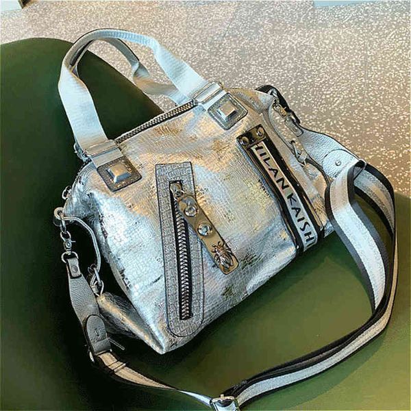 

brand tote designer big bag silver burst crack luxury handbags fashion diamond handle ita shoulder drop it