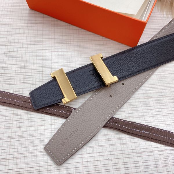 

designer men's and women's belt high-grade leather classic fashion casual formal matching box size 3.8cm 654136, Black;brown