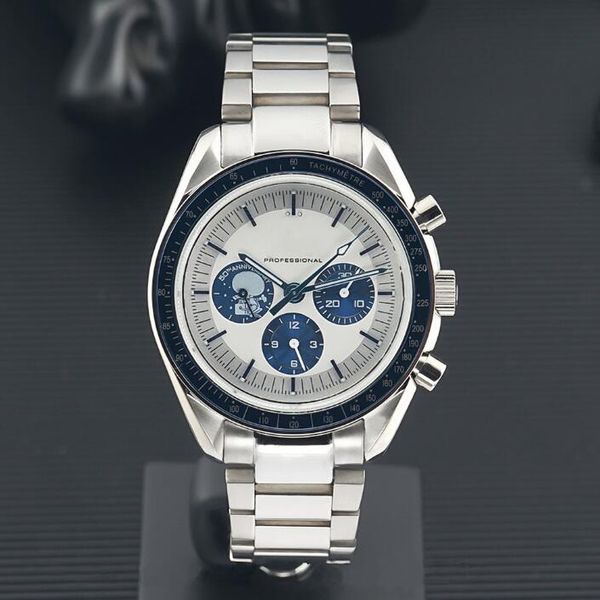 

moon landing men's automatic mechanical watch men's watch orologio uomo, Slivery;brown