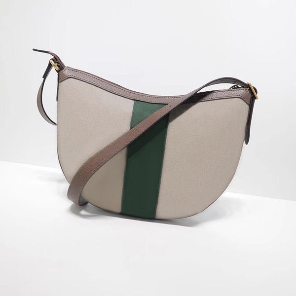 

half moon design handbags g small shoulder bag 598125 special canvas messenger bags for women green and red web designer cross body zipper c
