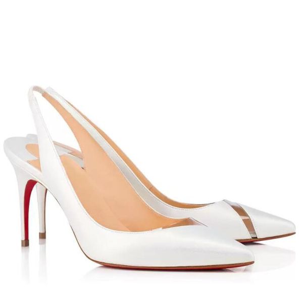 

summer sandals ladies low heel bow high heels slingback white leather wedding party shoes, Black