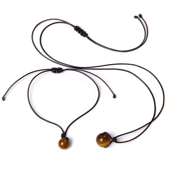 

natural round minerals healing chakra stone beads bracelet necklace jewelry set for lucky women men handmade black rope necklace, Silver