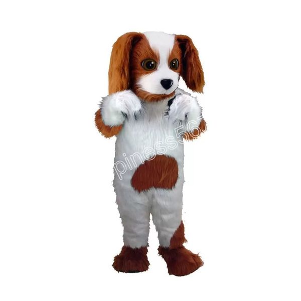 Costumi della mascotte del cane della peluche di Halloween Vestito da vestito del personaggio dei cartoni animati di alta qualità Vestito da festival all'aperto per feste di compleanno per adulti di Halloween