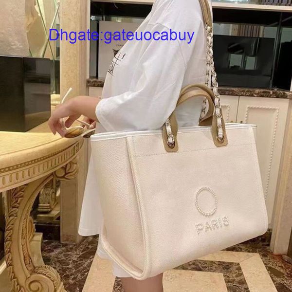

women fashion luxury evening bags brand ch handbags pearl beach bag designers female canvas portable high-capacity classic trend big handbag, Black;red