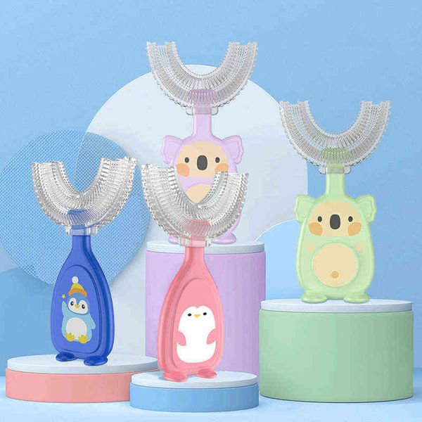 

toothbrush smgslib baby toothbrush children teeth oral care cleaning brush soft silicone teethers born items 2-12y 0511