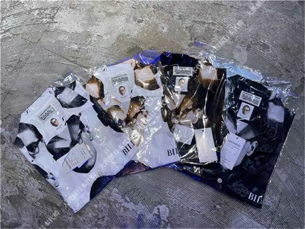 

men 22ss shirt women 1 print hawaii shirts tees, White;black