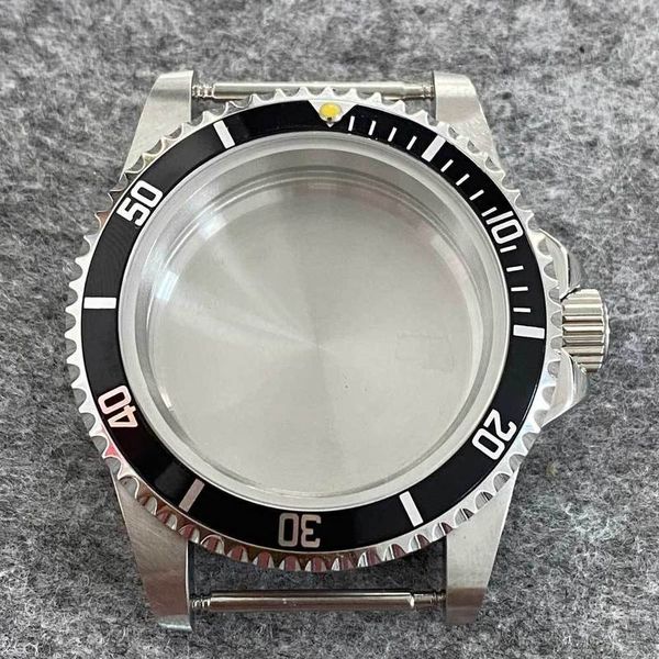 

39 5mm retro stainless steel watch case flat mirror sapphire glass accessories suitable for nh35 nh36 movement 120 click 220617