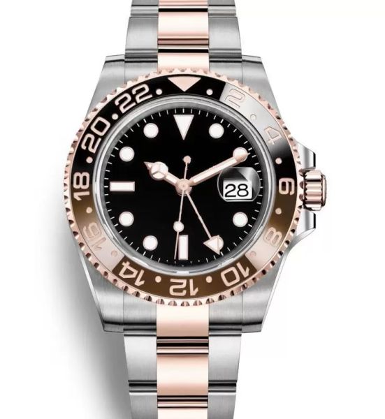 

mens watches luxury sapphire mirror mechanical automatic m126711 two tone master watch 904l stainless steel swimming waterproof wristwatch m, Slivery;brown