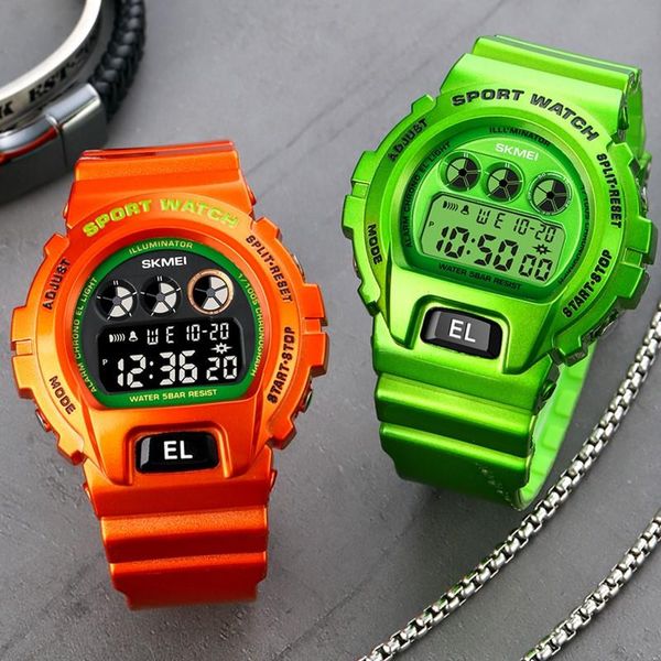 Orologi sportivi impermeabili alla moda per uomo donna allarme crono led orologio digitale casual orologio da polso per studenti Reloj Hombre