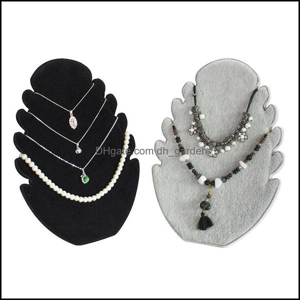

jewelry stand packaging display necklace veet chain holder tray organizer show rack accessories 440 h1 drop delivery 2021 mnoyf, Black