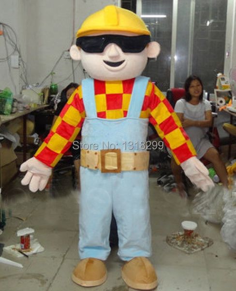 Bambola della mascotte Costume da sole mascotte Bob Mascot Costume Costume Fancy Dress Custom Fancy Costume Tema Mascotte Carnevale