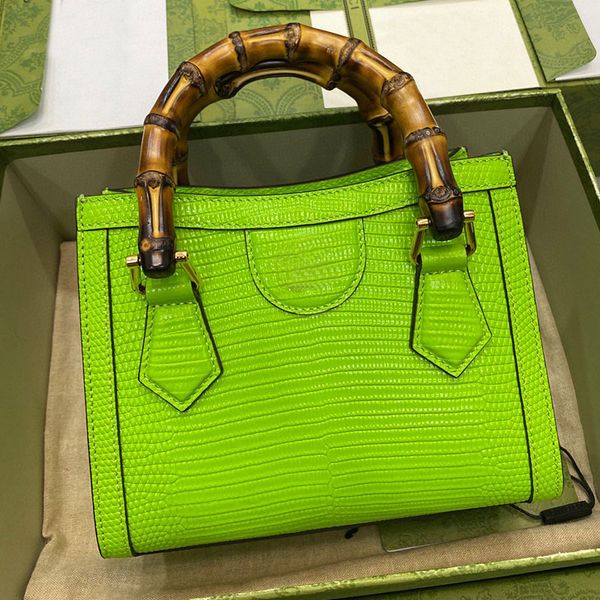 

bamboo tote bag crossbody handbags gold chain bags lizard grain cowhide leather designer shoulder handbag womens purse