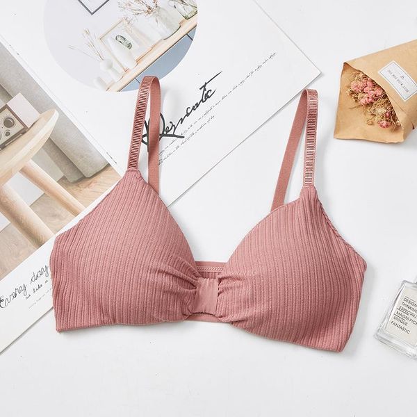 

women bra lingerie push up cotton elastic fashion ins sports watch underwear, Red;black