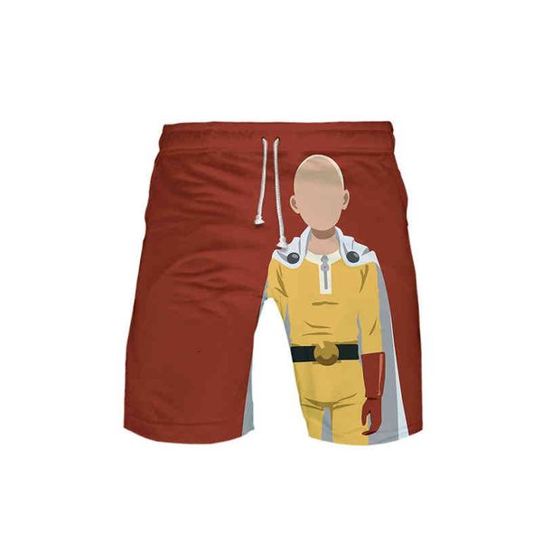 

men's shorts one punch man season 2 2 3d print casual for men, White;black