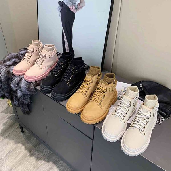 

rois women designers boot ankle martin boots and nylon military inspired combat bouch attached size 35-40, Black