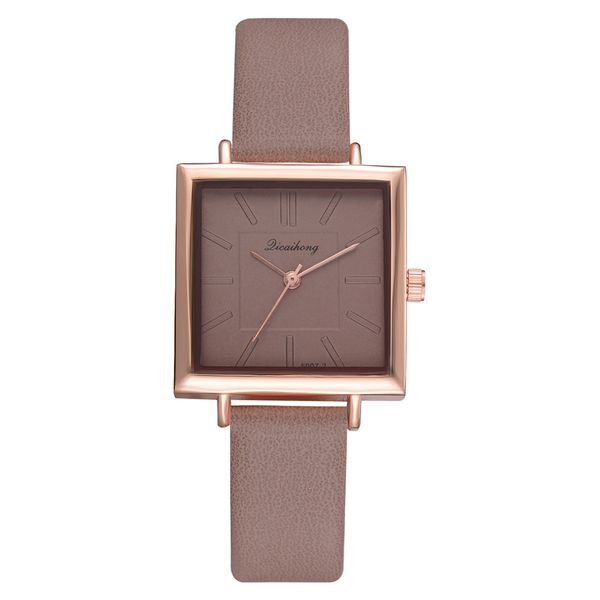 

fashion women quartz wristwatch wristwatches a variety of colors optional watch gift life waterproof design 36mm watch color4, Slivery;brown