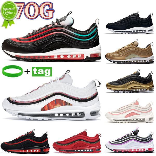 

mens vintage mosaic 97og running shoes undftd triple black white university red neon metallic gold ghost neon seoul women trainers sports