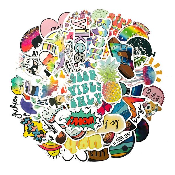 

5 sets 250pcs small fresh waterproof car stickers water cup helmet computer mobile phone graffiti stickers