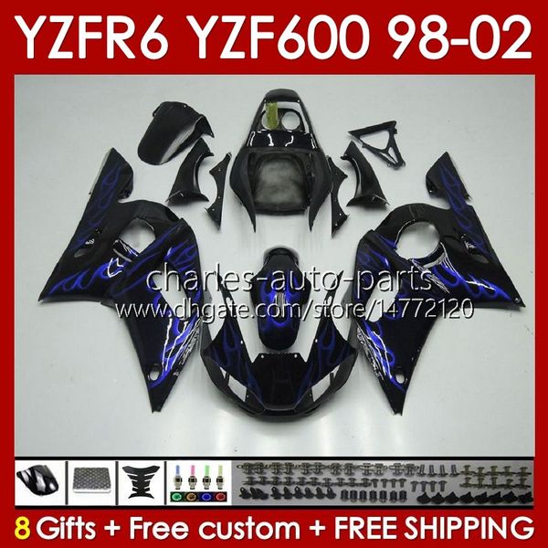 Karosserie-Kit für Yamaha YZF R6 R 6 YZF600 600CC 98–02 Karosserie 145Nr