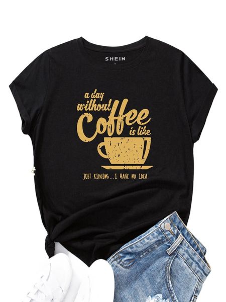 

slogan graphic tee i45k#, White