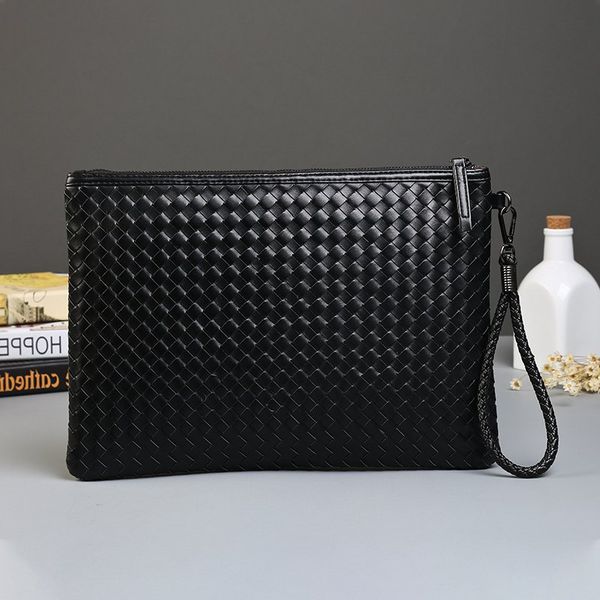 

hbp designer handbag clutch bags luxury wrist bag weave casual fashion envelope bag multiple pockets inside hidden