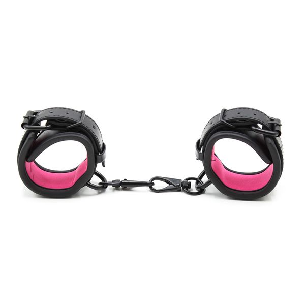 Manette in pelle per sexy BDSM Bondage Restrizioni Polsini Giochi per adulti Giocattoli Donna Coppie Castità Pet Play