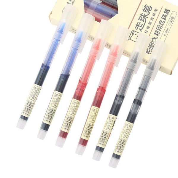 Canetas gel 8color 0,5 mm Qualidade de luxo toda cor Pen fina de ponta rápida Dry Faça um exame Business Office School Stationery