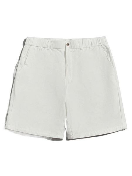

men solid slant pocket shorts q0pt#, White;black