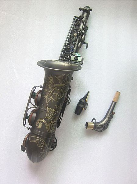 

tenor saxophone high-quality matt black alto sax professional musical instrument playing with case mouthpiece free