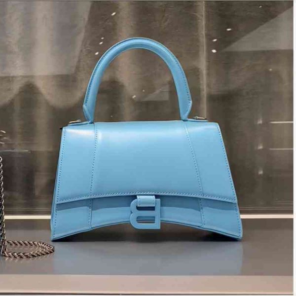 

handbags balencaigass brand bs 2022 b family bag women's leather hourglasss crocodile pattern high version b-shaped diagonal