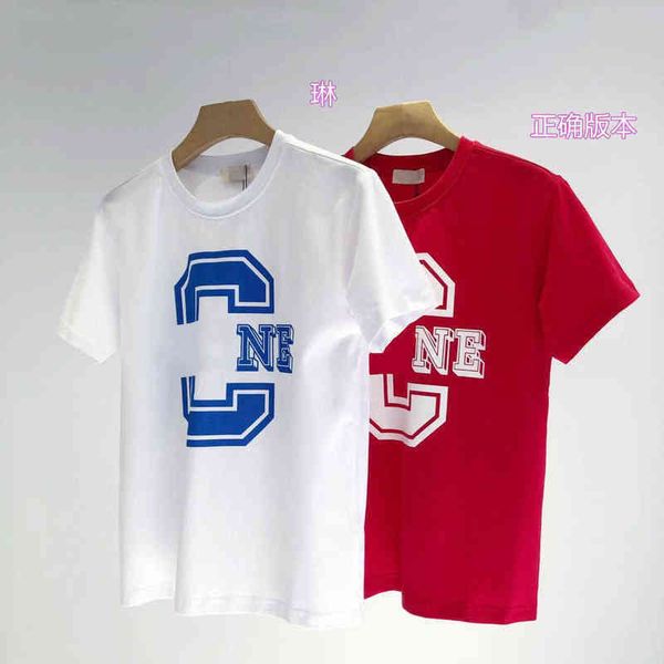 

75% off factory direct online blue short sleeve women's letter t-shirt summer new simple high-quality cotton warehouse, White