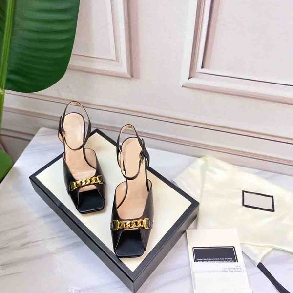 2022 ultima moda dea sandali con tacco inclinato piedi comodi di alta qualità bel temperamento elegante vale la pena avere il tacco alto 34-43