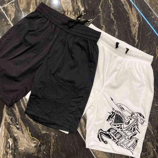 

brand 2023 designer classic b br pants short 2023 summer new casual shorts embroidered war horse capris men's 6zx1, White;black