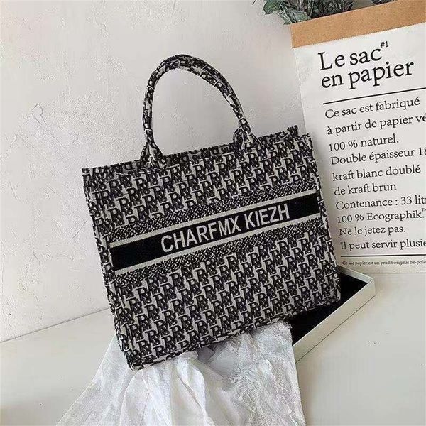 

large women's new fashion red canvas single armpit versatile large capacity portable tote sois purses outlet online