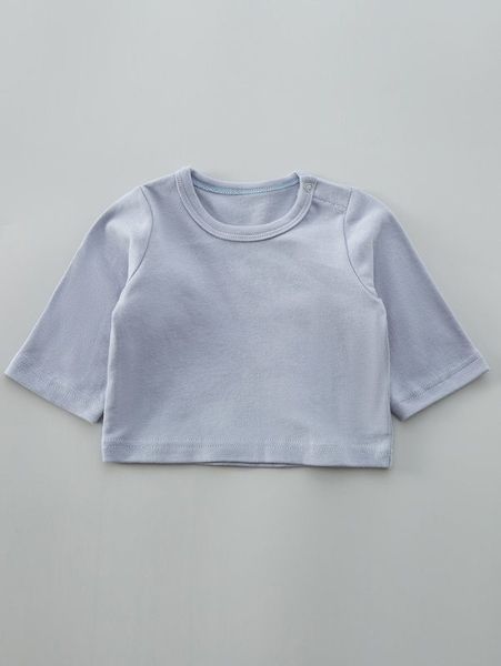 

newborn newborn baby solid round neck she, Blue