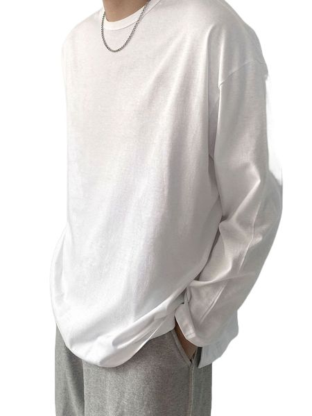 

dazy men 1pc solid drop shoulder tee 31nk#, White;black