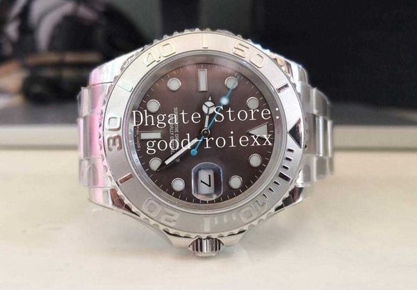 

watches for men blue gray silver dial luminous bp factory automatic 2813 crystal 116622 dive mens watch 126622 master bpf wristwatches, Slivery;brown