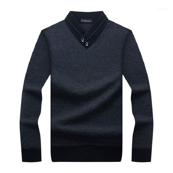 Мужские свитера 2022 Осенний зимний свитер теплый повседневный трикотаж.